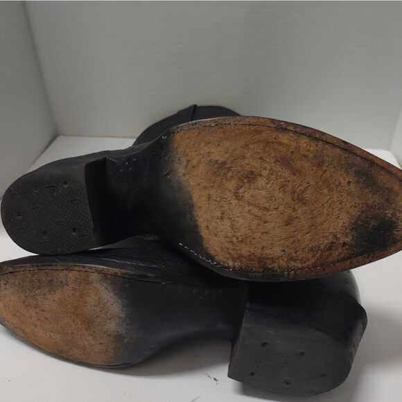 Justin Ostrich Black Men's Boot - Picture 5 of 6